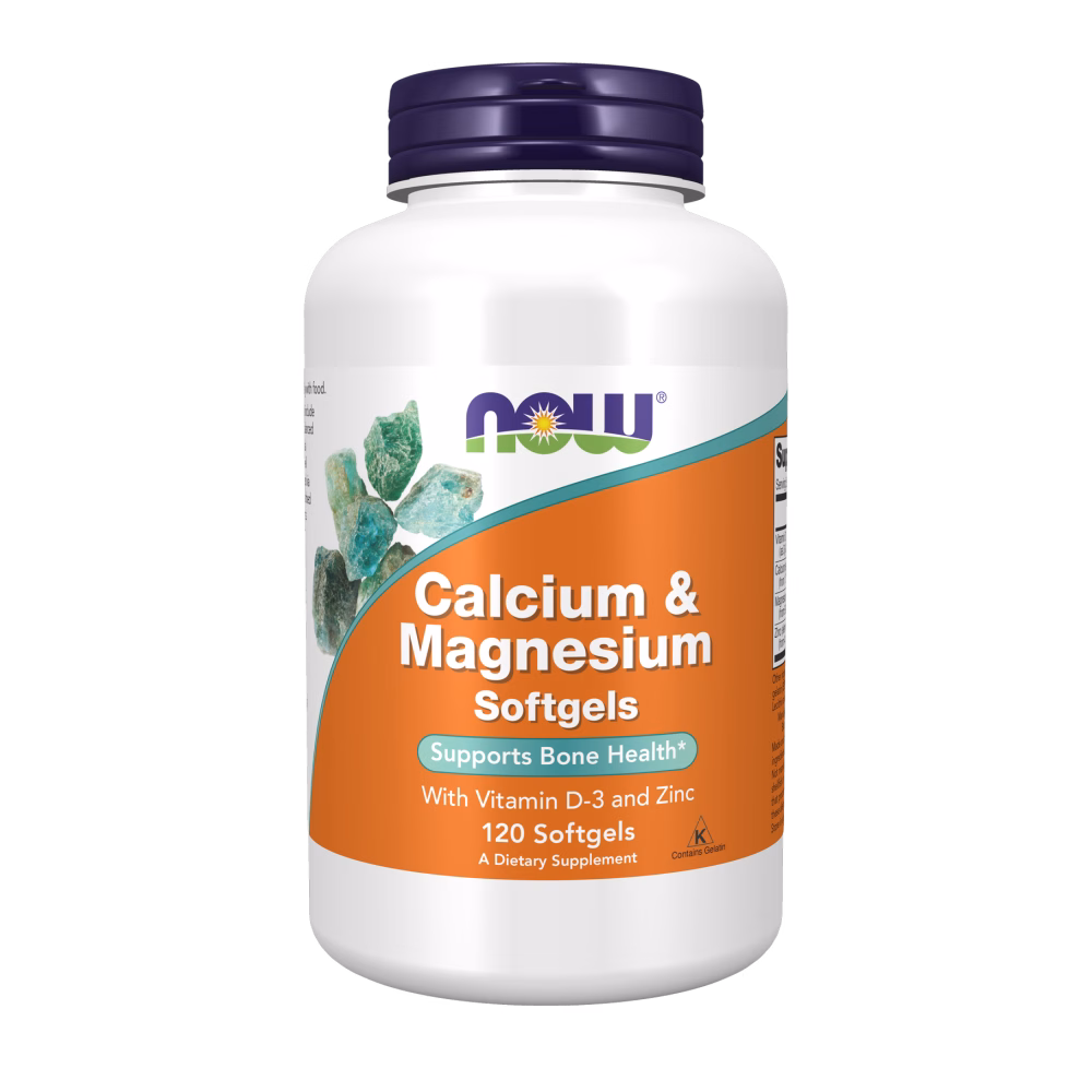 NOW Foods Calcium & Magnesium with Vitamin D3 and Zinc