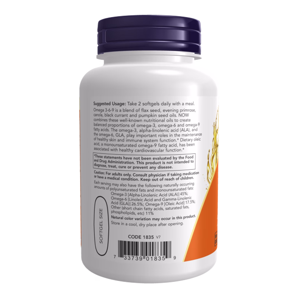 NOW Foods Omega-3-6-9 - Image 2