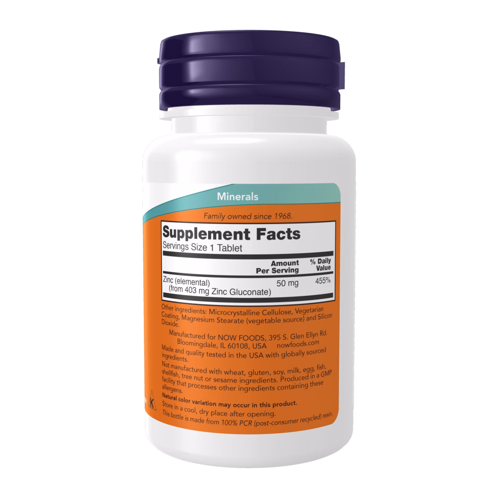 NOW Foods Zinc Gluconate - Image 3