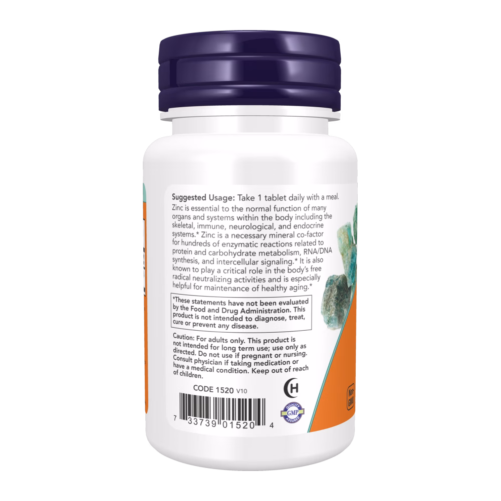 NOW Foods Zinc Gluconate - Image 2