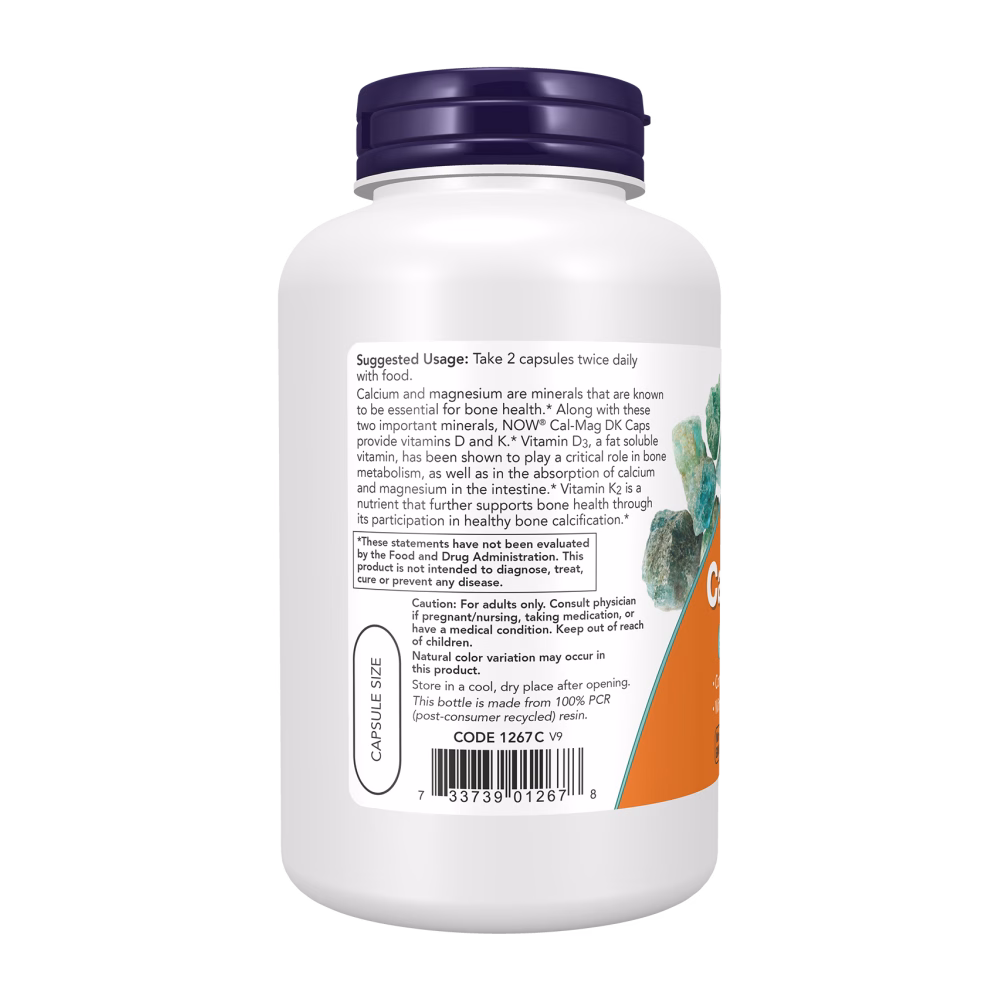 NOW Foods Cal-Mag DK +D3 K2 - Image 2