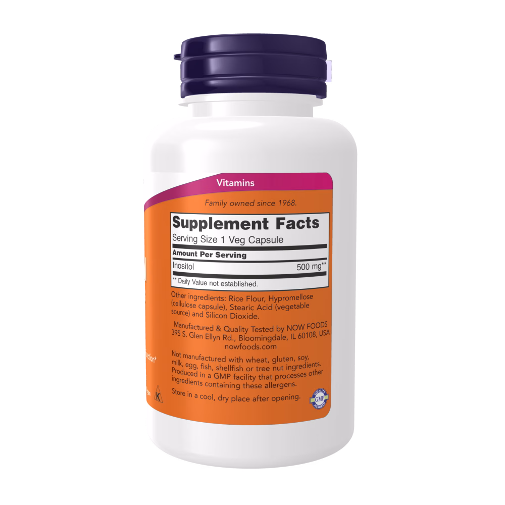 NOW Foods Inositol 500mg - Image 3