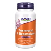 NOW Foods Turmeric & Bromelain 2400 GDU/g
