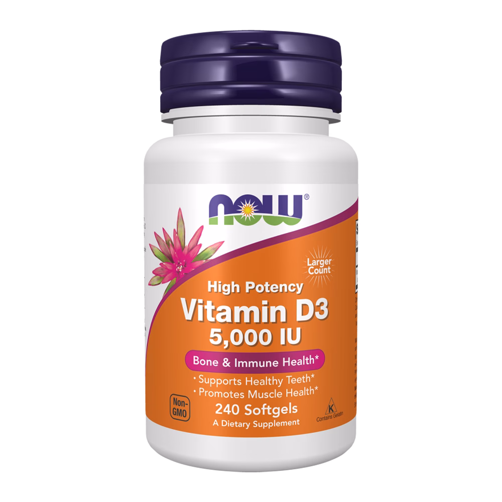 NOW Foods Vitamin D3 5,000 IU High Potency