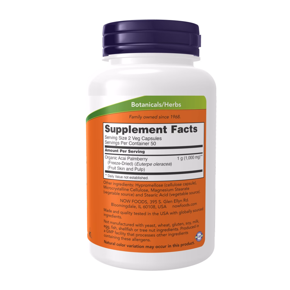 NOW Foods Acai 500mg - Image 2