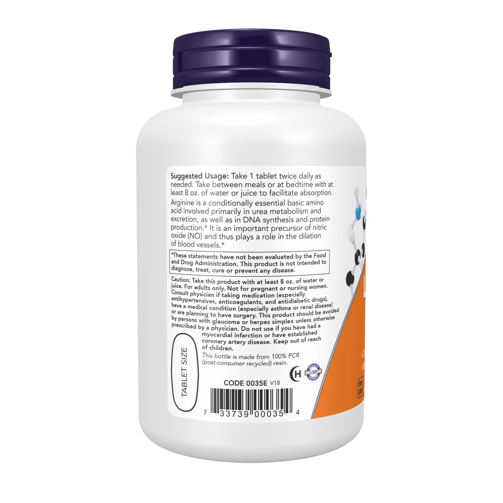 Now Foods L-Arginine 1000mg Double Strength - Image 2