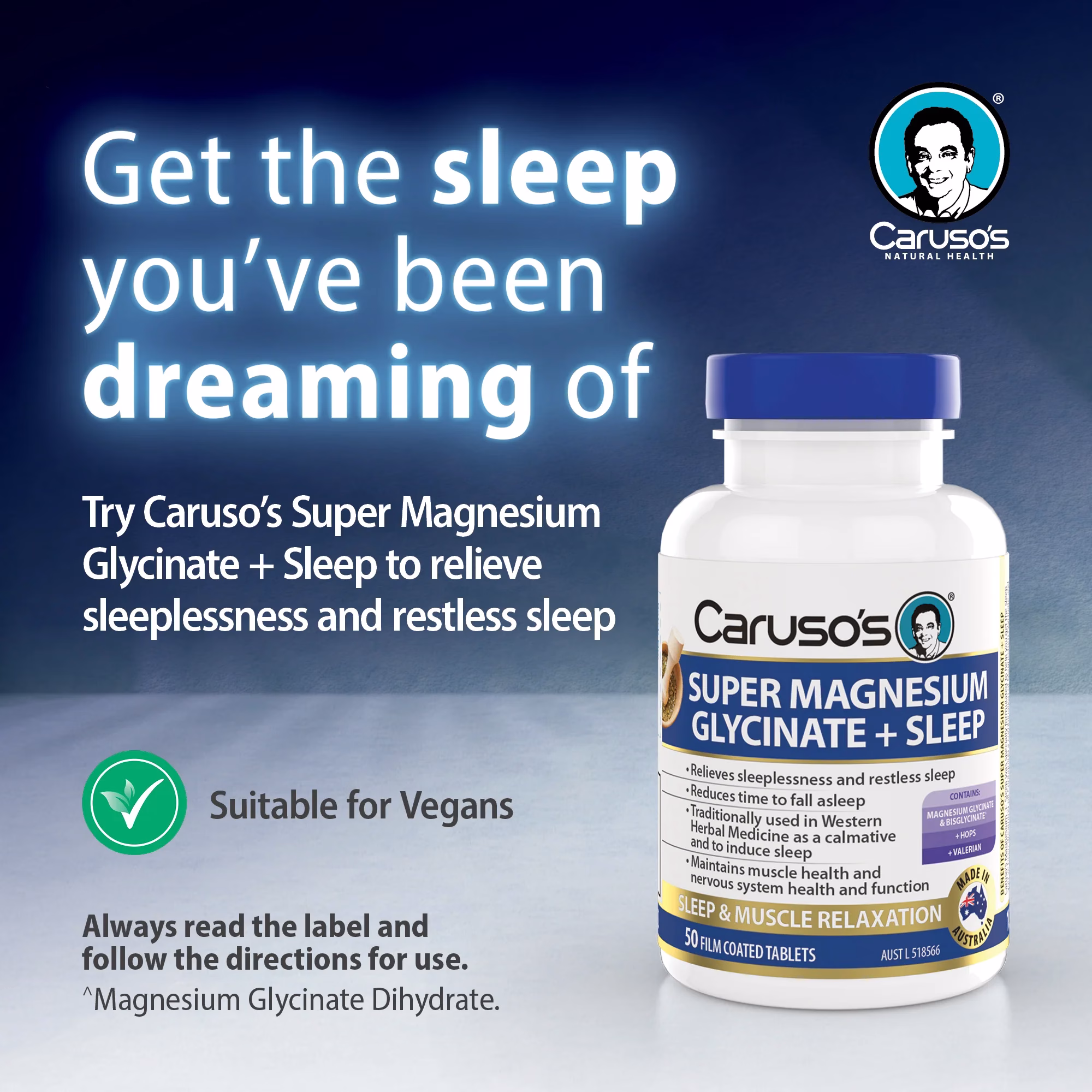 Caruso's Super Magnesium Glycinate + Sleep - Image 2