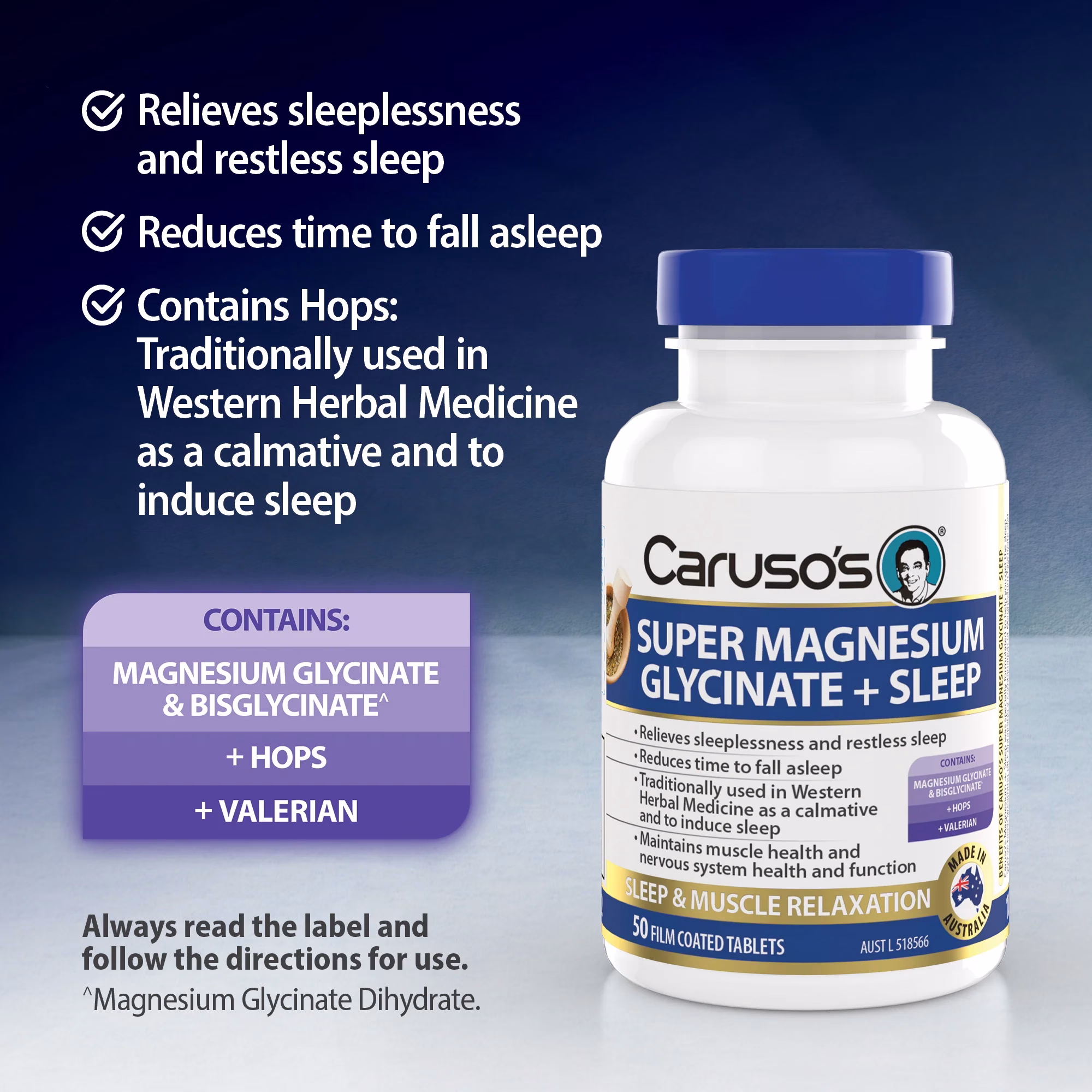 Caruso's Super Magnesium Glycinate + Sleep - Image 3