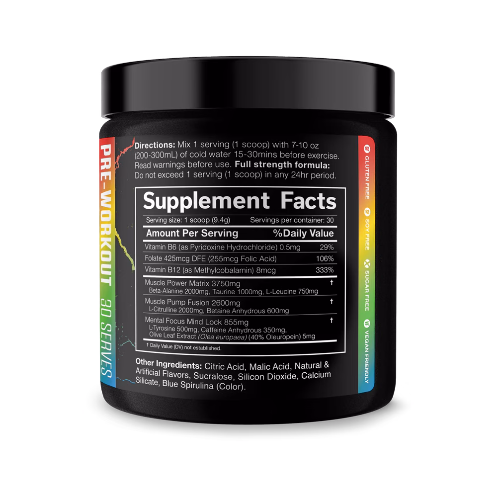 JNX Sports The Shadow! Pre-Workout 30sv 350mg Caffeine - Image 2