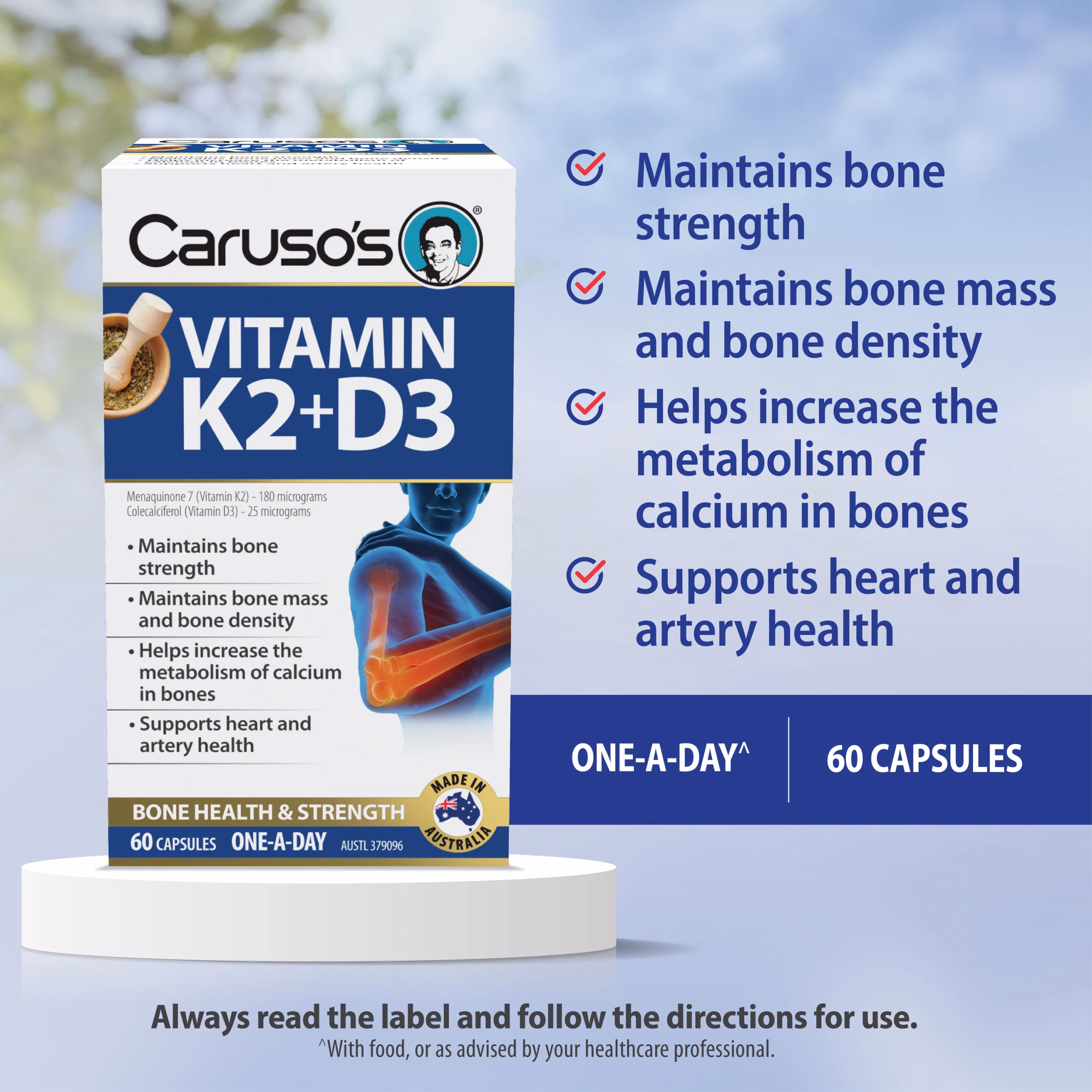 Caruso's Vitamin K2+D3 - Image 2