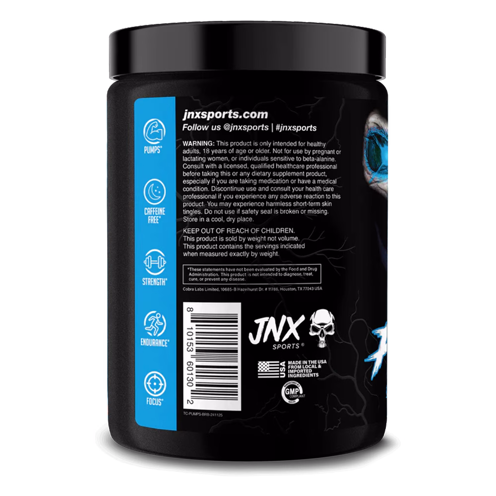 JNX Sports The Curse! Stim-Free Pump 40 SERVES | CAFFEINE FREE - Image 2