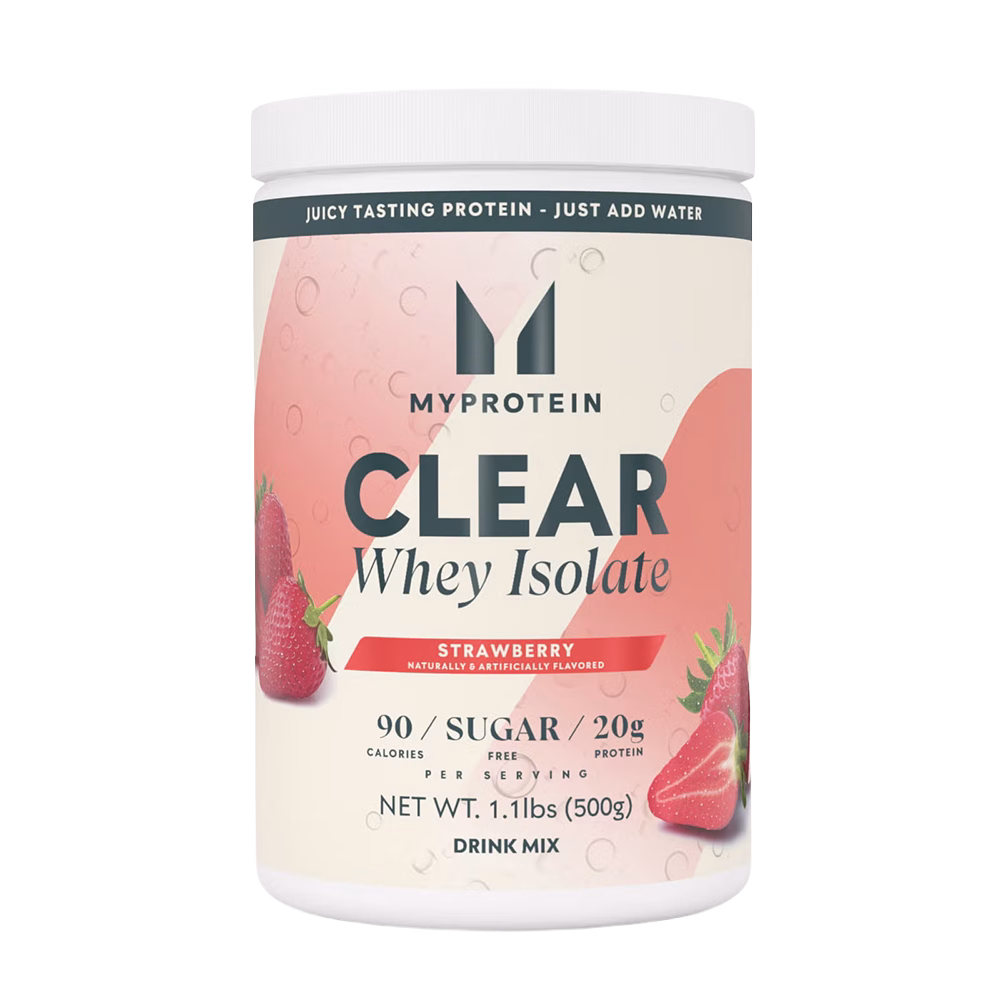 Myprotein Clear Whey Isolate Award-winning, fruit-flavored protein water. The choice is Clear.