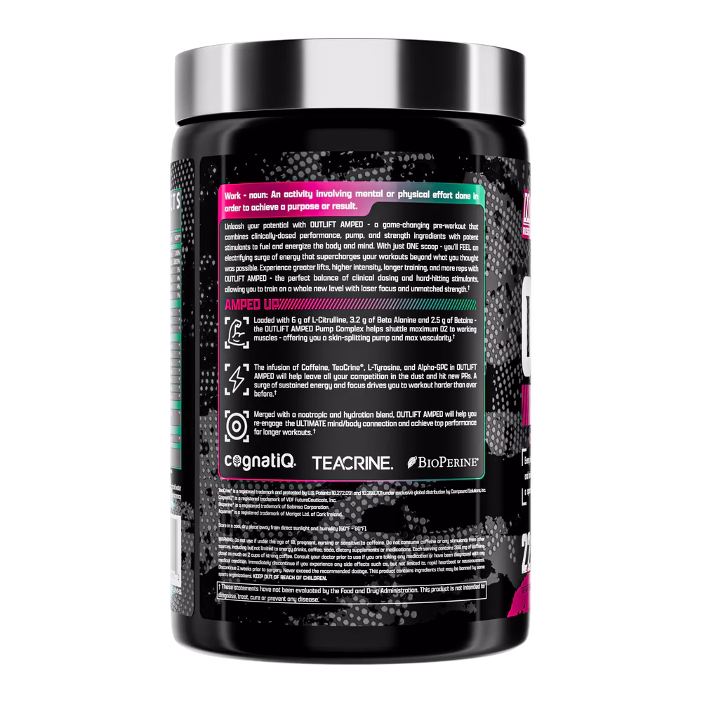 Nutrex Research Outlift Amped Explosive Energy, Extreme Pumps and Enhanced Focus Pre-Workout - Image 2
